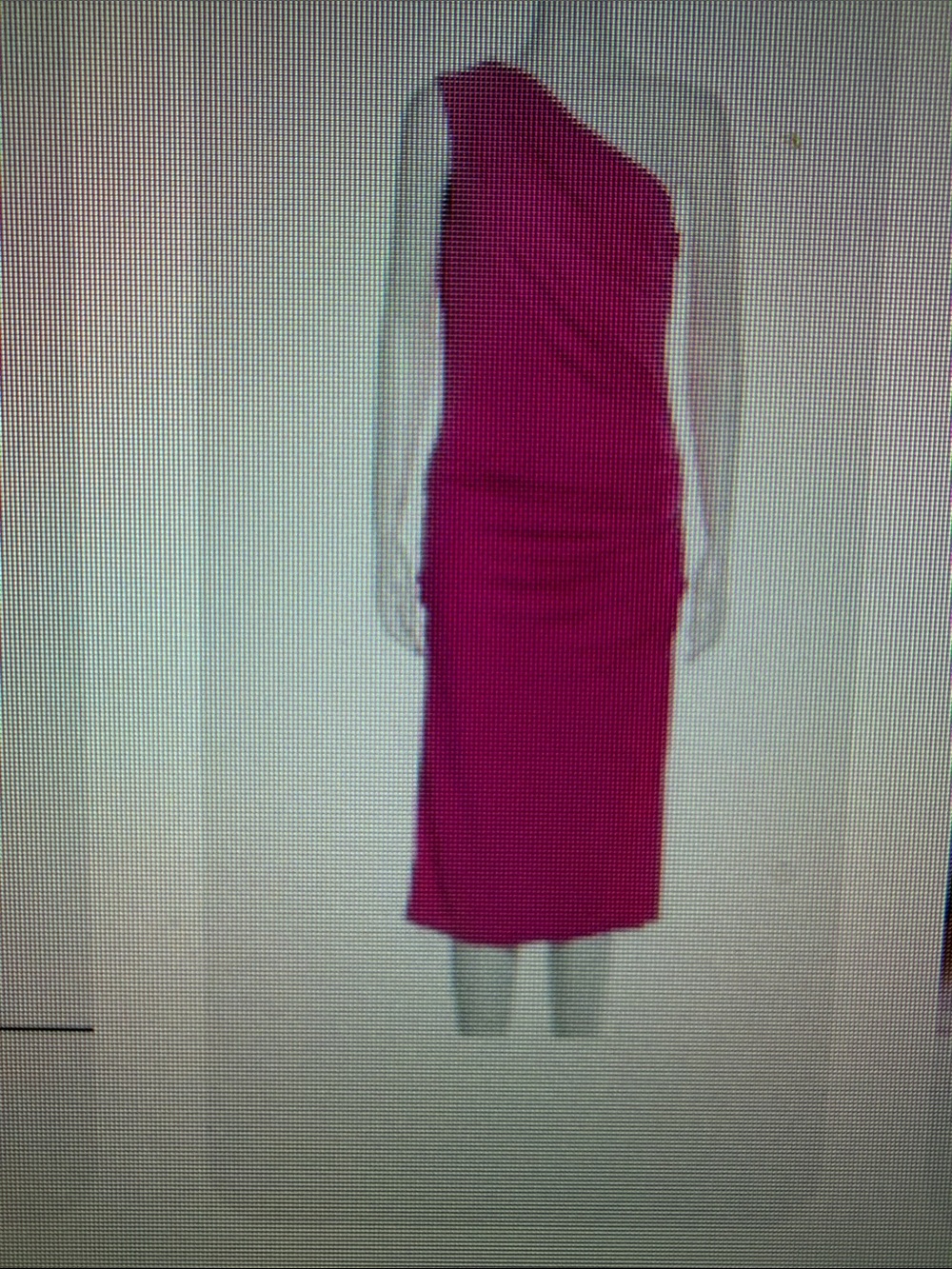 Michael Kors One-Shoulder Midi Dress in Fuchsia